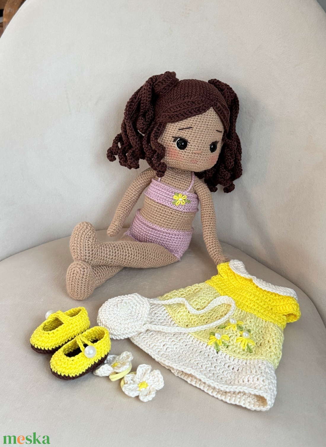 Amigurumi Orsi baba - játék & sport - baba & babaház - öltöztethető baba - Meska.hu