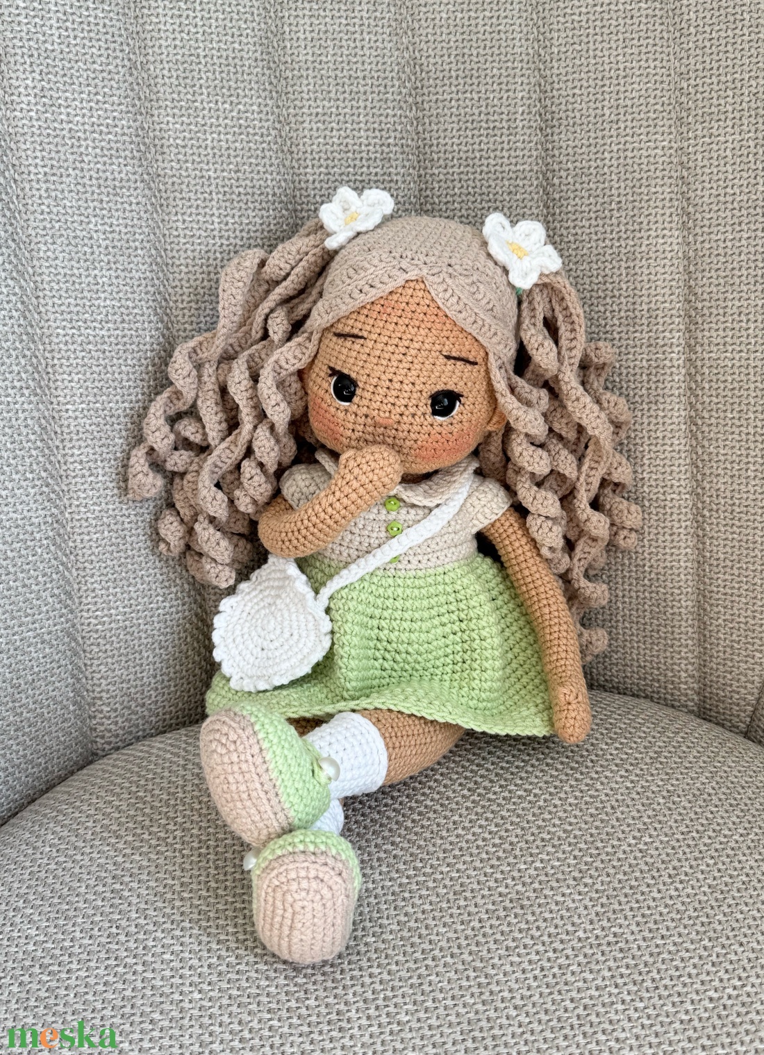 Amigurumi Laura baba - játék & sport - baba & babaház - öltöztethető baba - Meska.hu