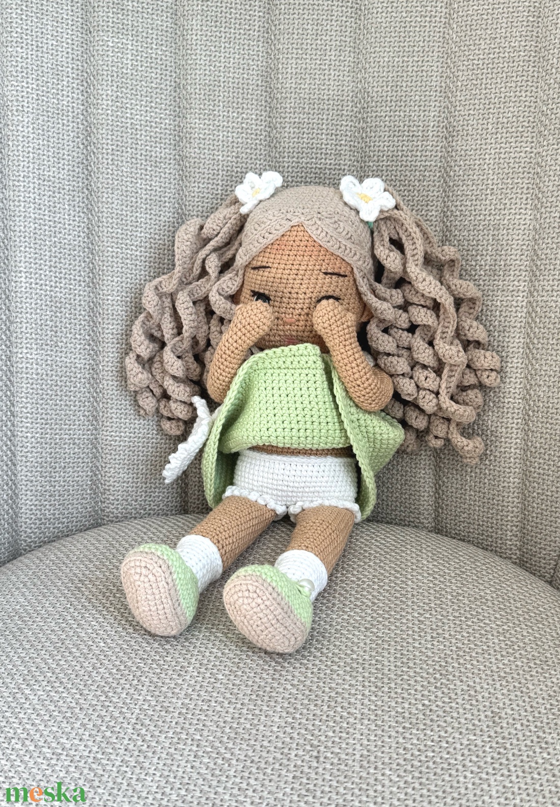 Amigurumi Laura baba - játék & sport - baba & babaház - öltöztethető baba - Meska.hu