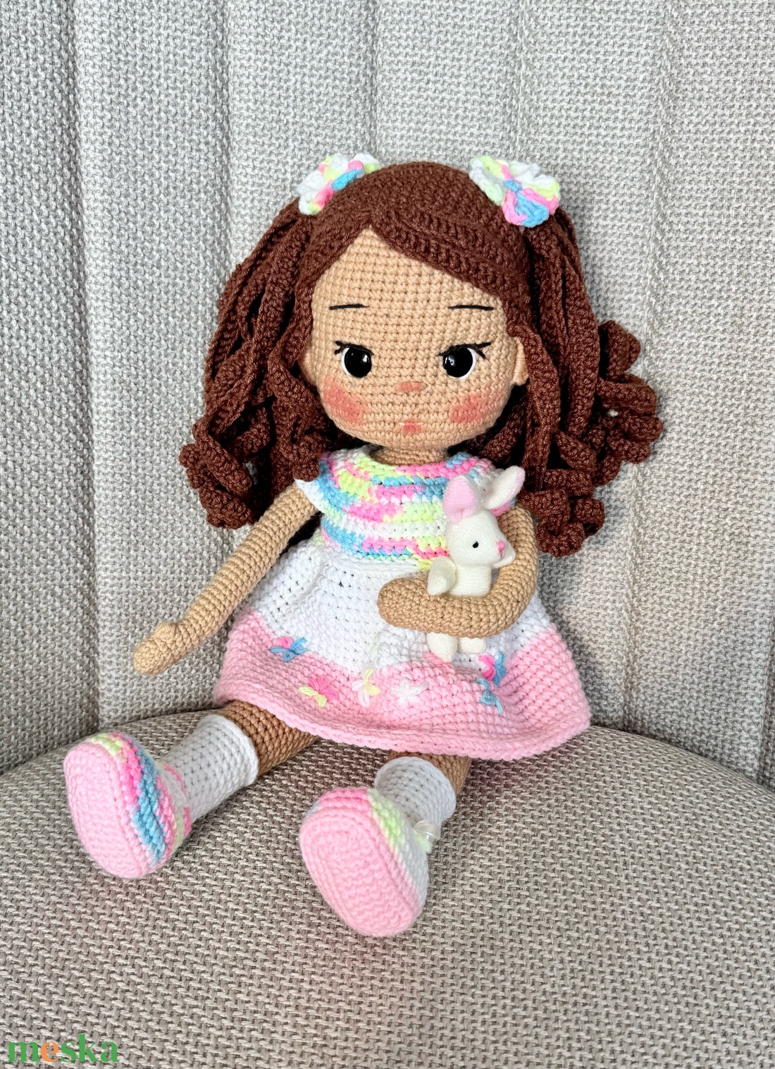 Amigurumi Roze baba - játék & sport - baba & babaház - öltöztethető baba - Meska.hu Amigurumi Roze baba - játék & sport - baba & babaház - öltöztethető baba - Meska.hu