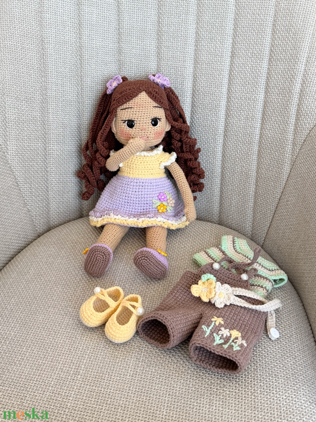 Amigurumi Kira baba - játék & sport - baba & babaház - öltöztethető baba - Meska.hu