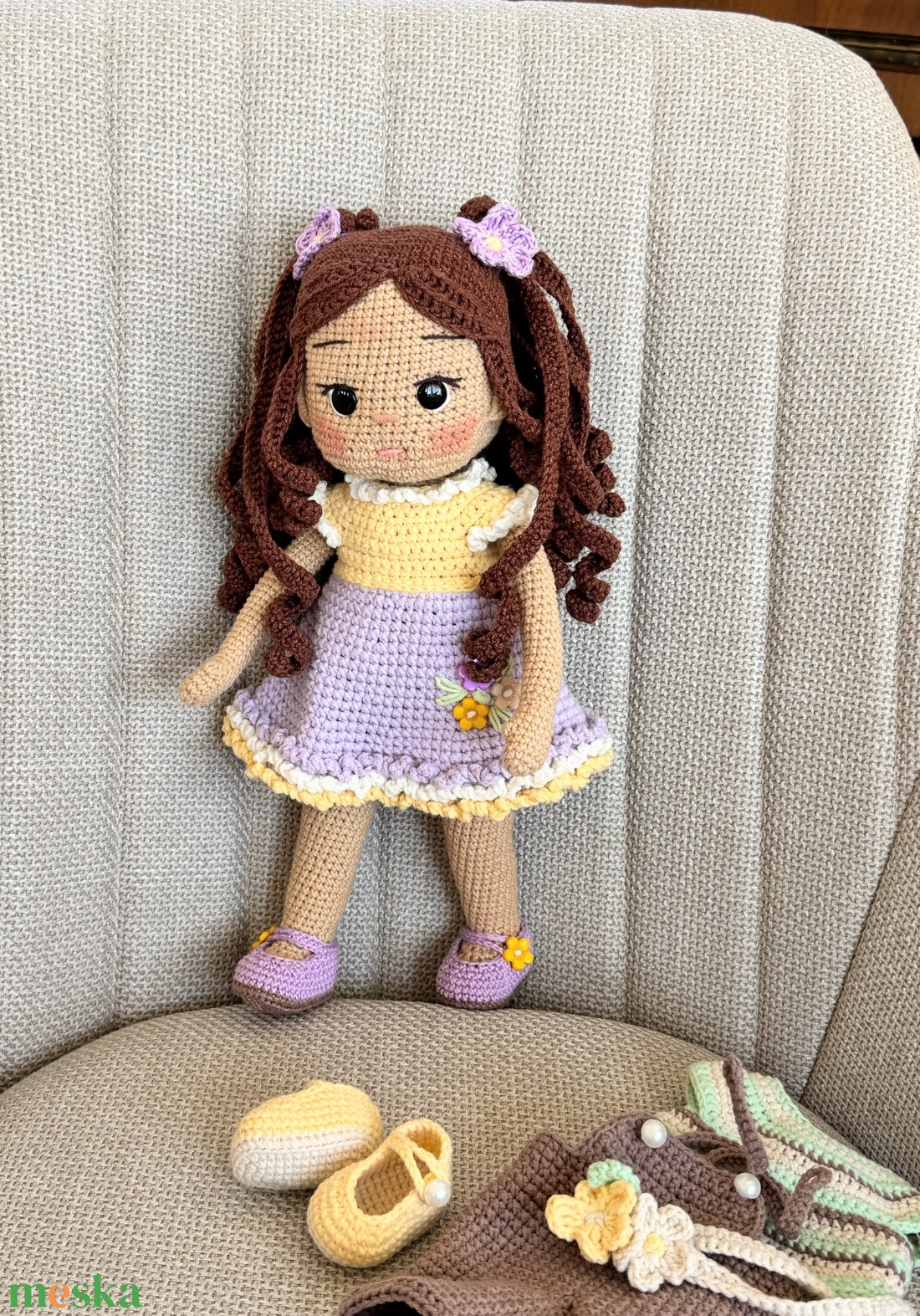 Amigurumi Kira baba - játék & sport - baba & babaház - öltöztethető baba - Meska.hu