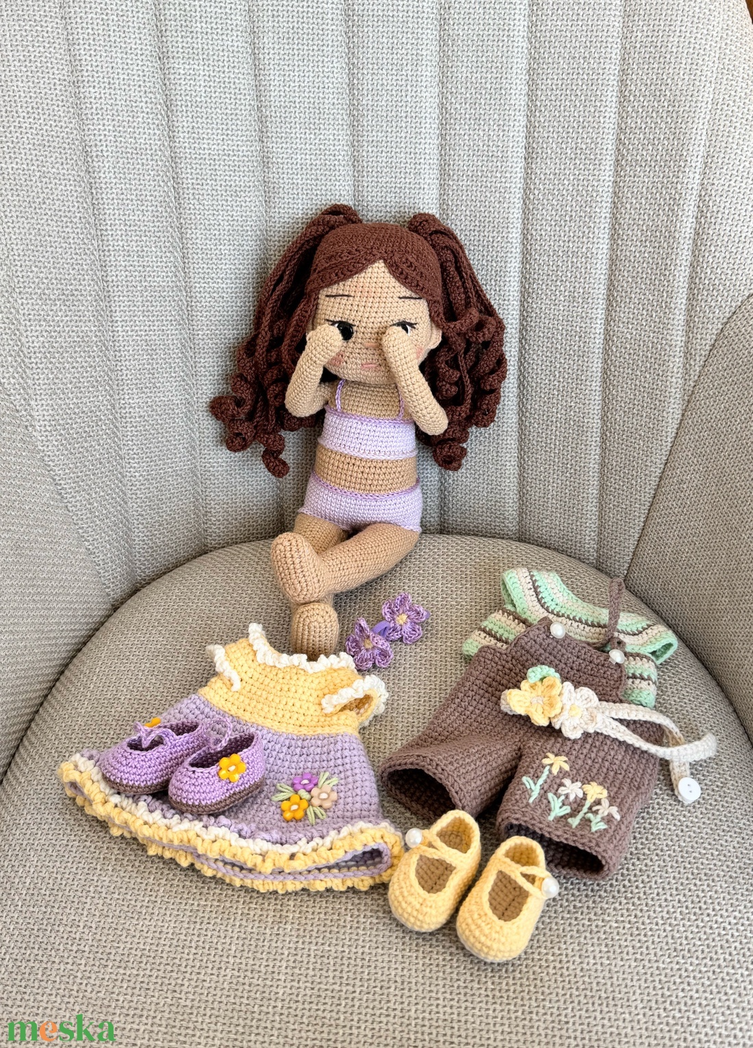 Amigurumi Kira baba - játék & sport - baba & babaház - öltöztethető baba - Meska.hu