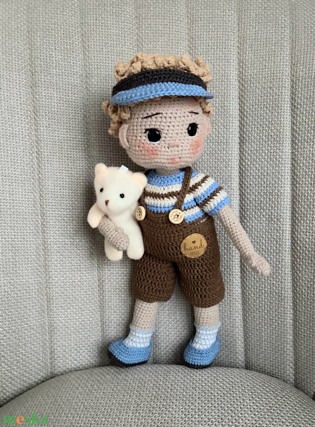 Amigurumi Lala baba - játék & sport - baba & babaház - öltöztethető baba - Meska.hu