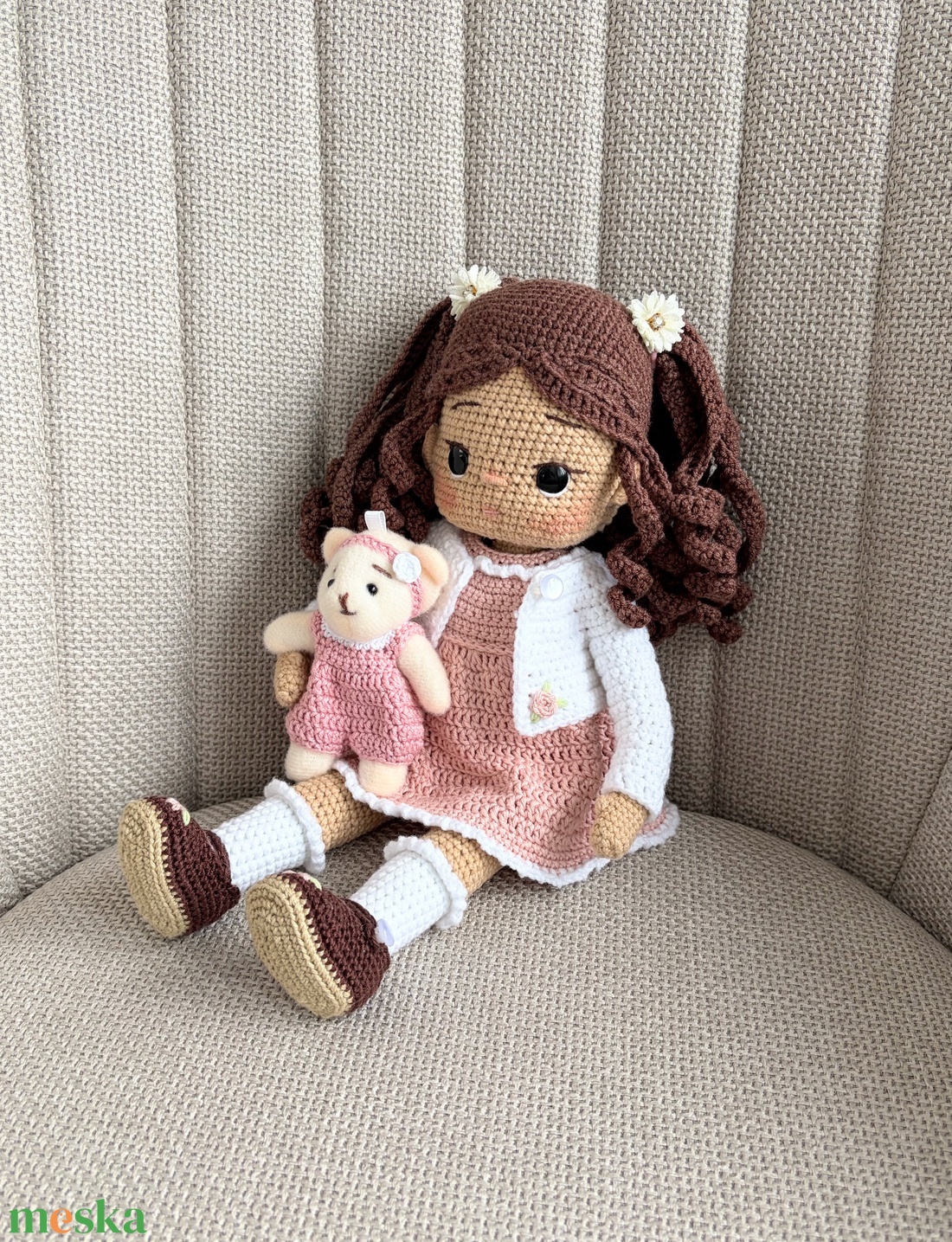 Amigurumi Shelby baba - játék & sport - baba & babaház - öltöztethető baba - Meska.hu
