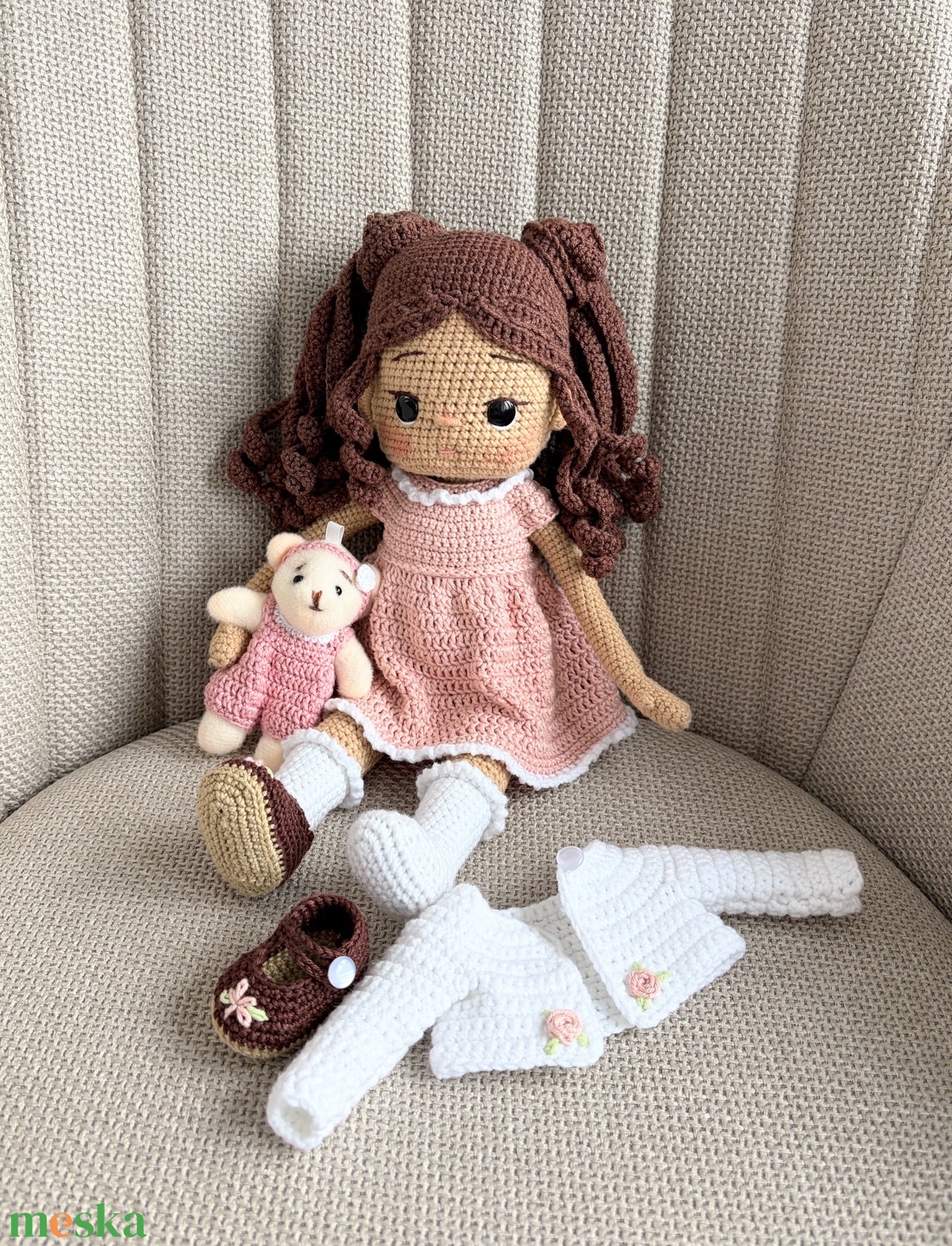 Amigurumi Shelby baba - játék & sport - baba & babaház - öltöztethető baba - Meska.hu