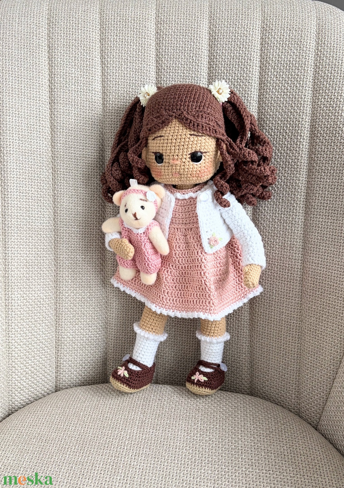 Amigurumi Shelby baba - játék & sport - baba & babaház - öltöztethető baba - Meska.hu