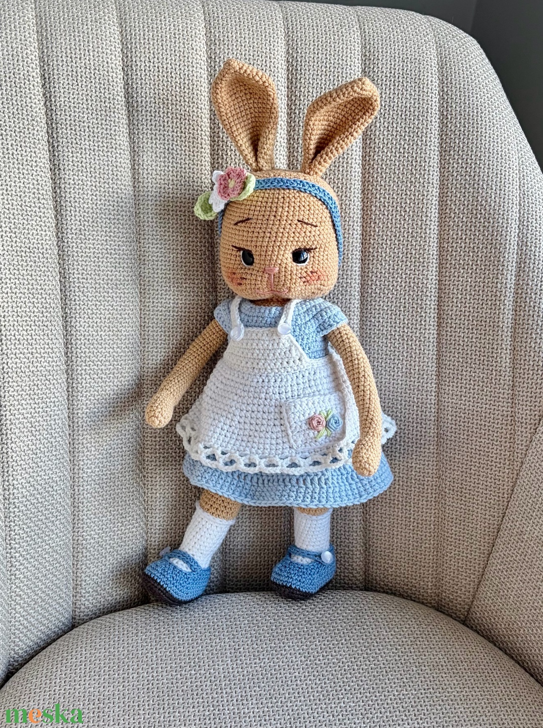 Amigurumi nyuszi - játék & sport - baba & babaház - öltöztethető baba - Meska.hu