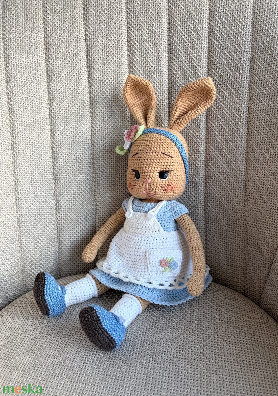 Amigurumi nyuszi - játék & sport - baba & babaház - öltöztethető baba - Meska.hu