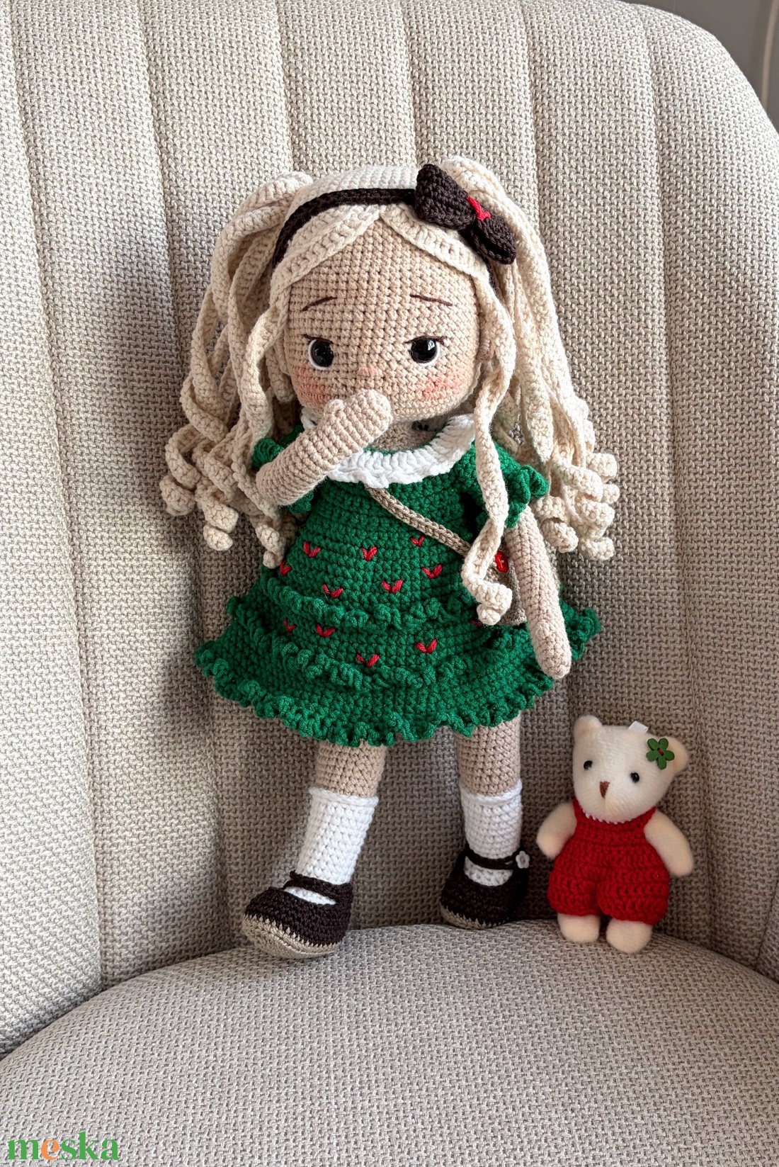 Amigurumi baba ruha szett - játék & sport - baba & babaház - öltöztethető baba - Meska.hu