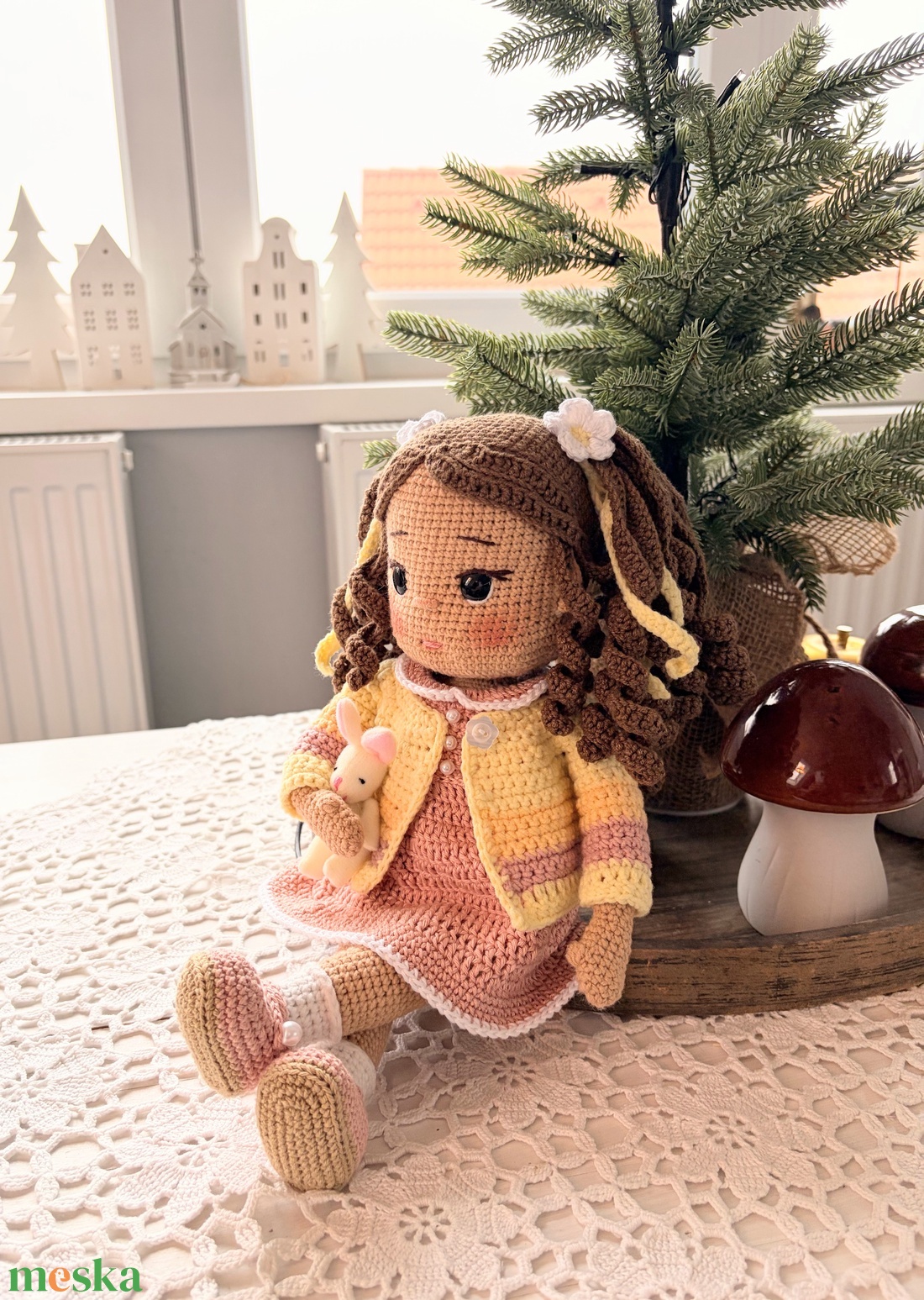 Amigurumi Ella baba - játék & sport - baba & babaház - öltöztethető baba - Meska.hu