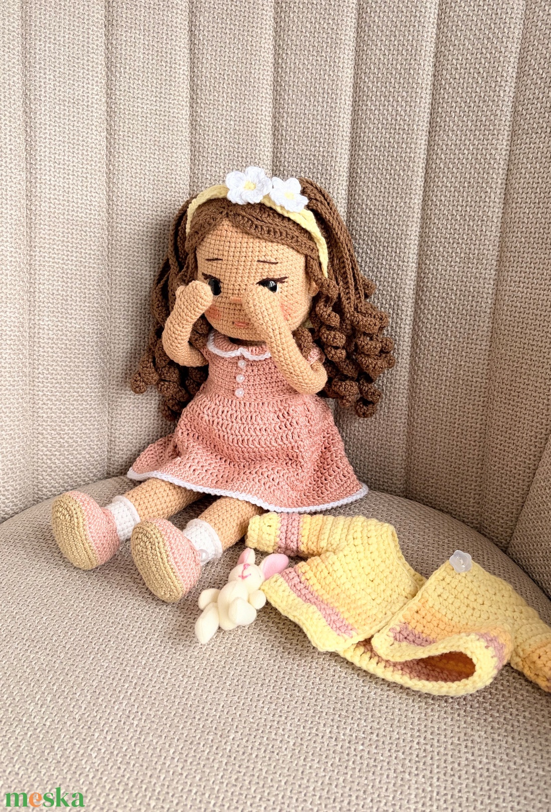 Amigurumi Ella baba - játék & sport - baba & babaház - öltöztethető baba - Meska.hu