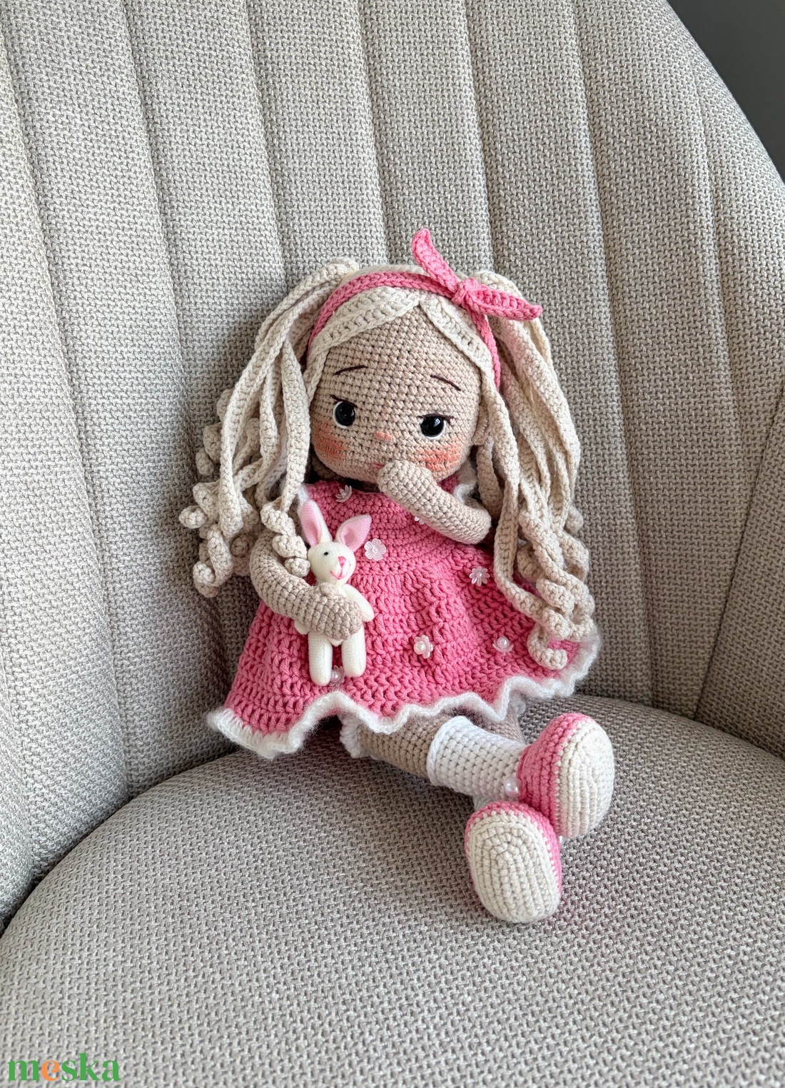 Amigurumi Amira baba - játék & sport - baba & babaház - öltöztethető baba - Meska.hu