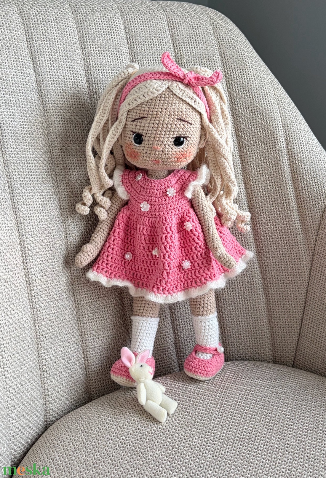 Amigurumi Amira baba - játék & sport - baba & babaház - öltöztethető baba - Meska.hu