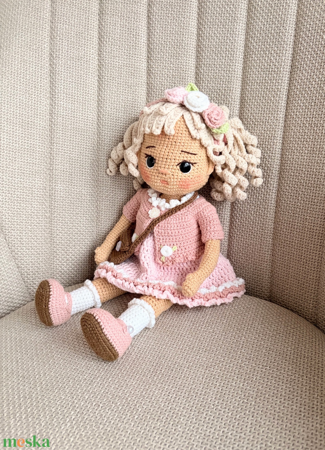 Amigurumi  Celina baba - játék & sport - baba & babaház - öltöztethető baba - Meska.hu