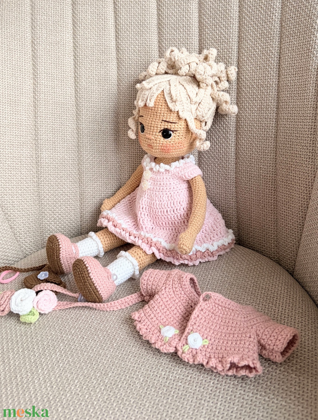 Amigurumi  Celina baba - játék & sport - baba & babaház - öltöztethető baba - Meska.hu