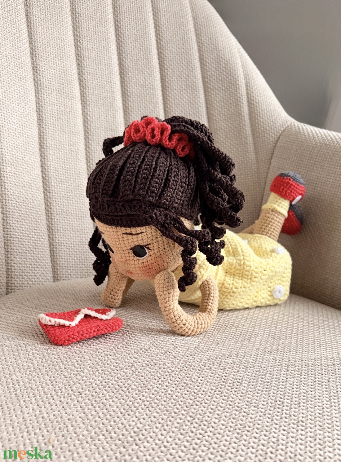 Amigurumi Annipanni baba - játék & sport - baba & babaház - öltöztethető baba - Meska.hu