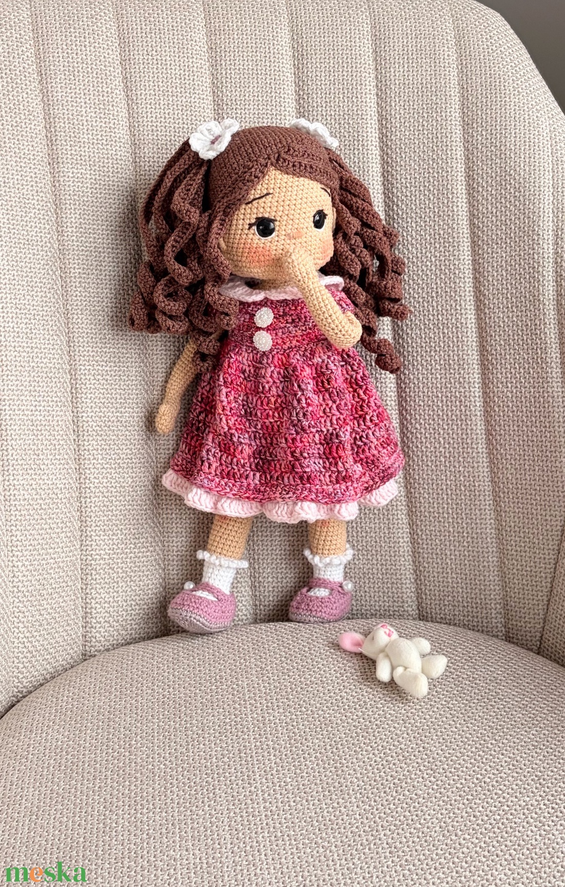 Amigurumi Laura baba - játék & sport - baba & babaház - öltöztethető baba - Meska.hu