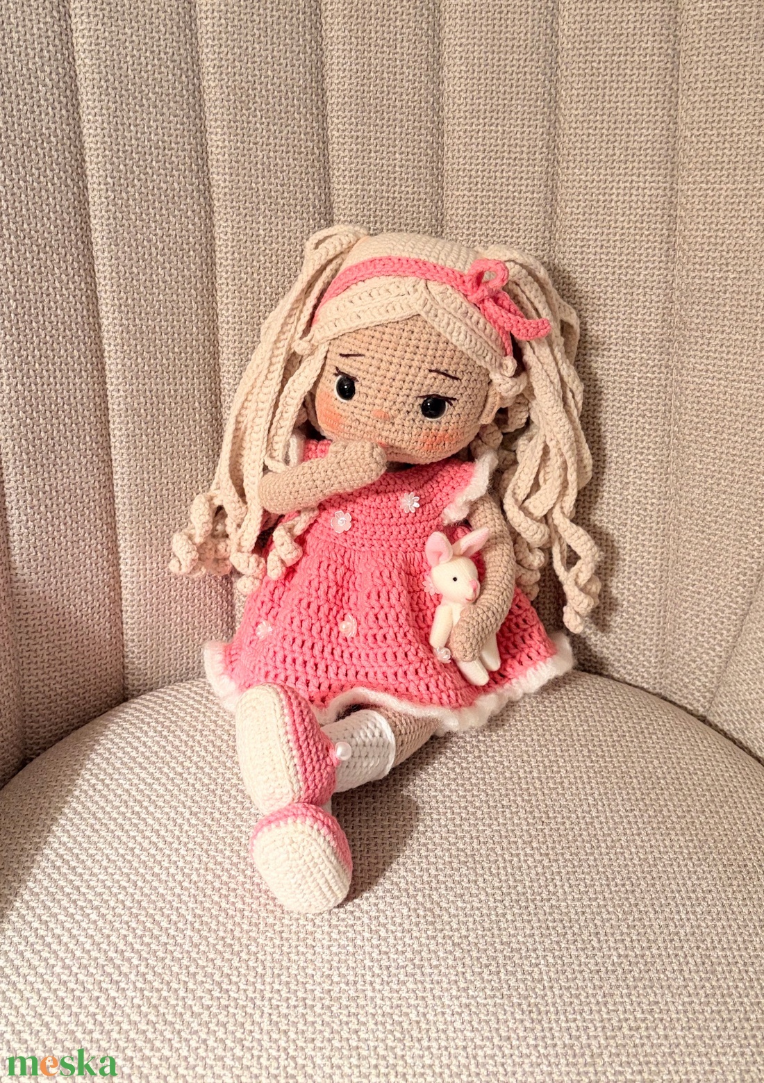 Amigurumi Amira baba - játék & sport - baba & babaház - öltöztethető baba - Meska.hu