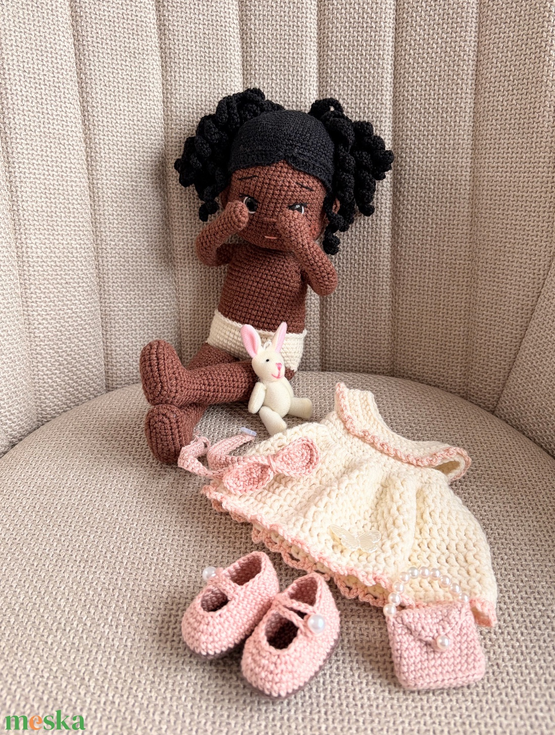 Amigurumi Rea baba - játék & sport - baba & babaház - öltöztethető baba - Meska.hu