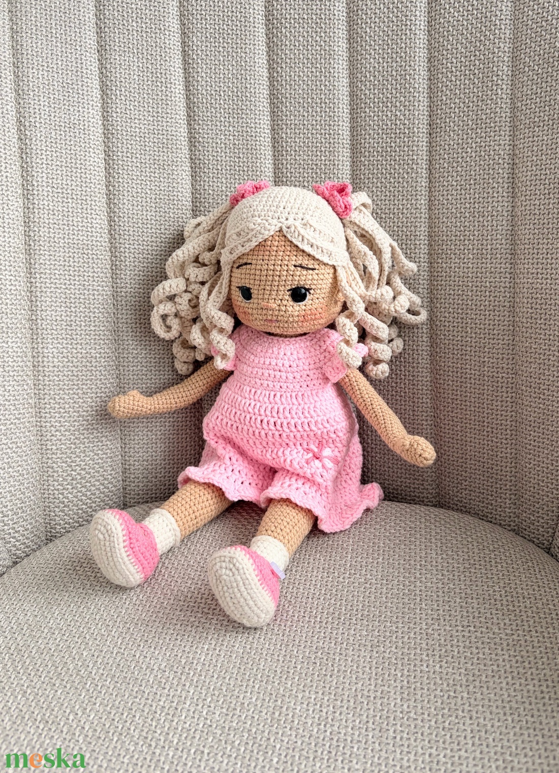 Amigurumi Joana baba - játék & sport - baba & babaház - öltöztethető baba - Meska.hu