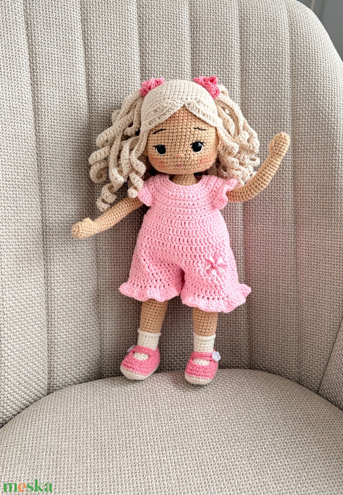 Amigurumi Joana baba - játék & sport - baba & babaház - öltöztethető baba - Meska.hu