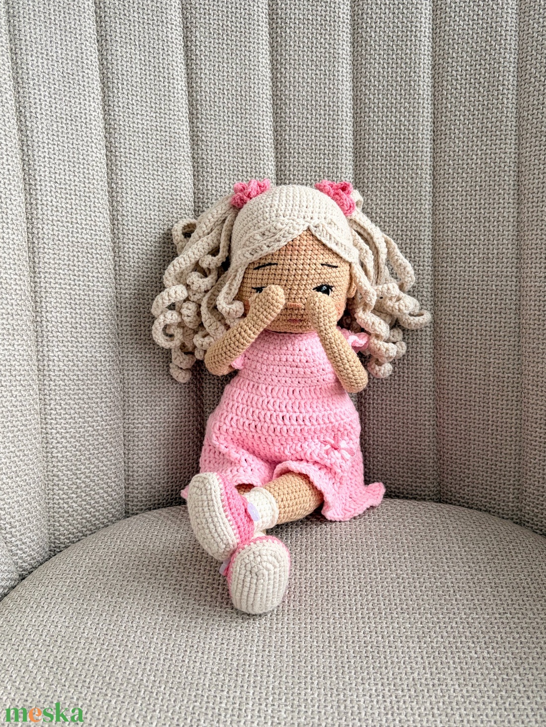 Amigurumi Joana baba - játék & sport - baba & babaház - öltöztethető baba - Meska.hu