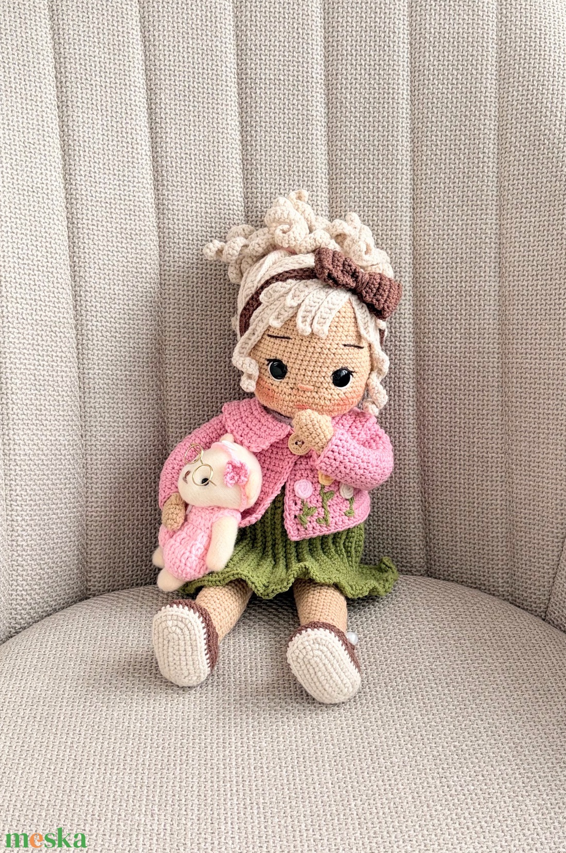 Amigurumi Sofi baba - játék & sport - baba & babaház - öltöztethető baba - Meska.hu