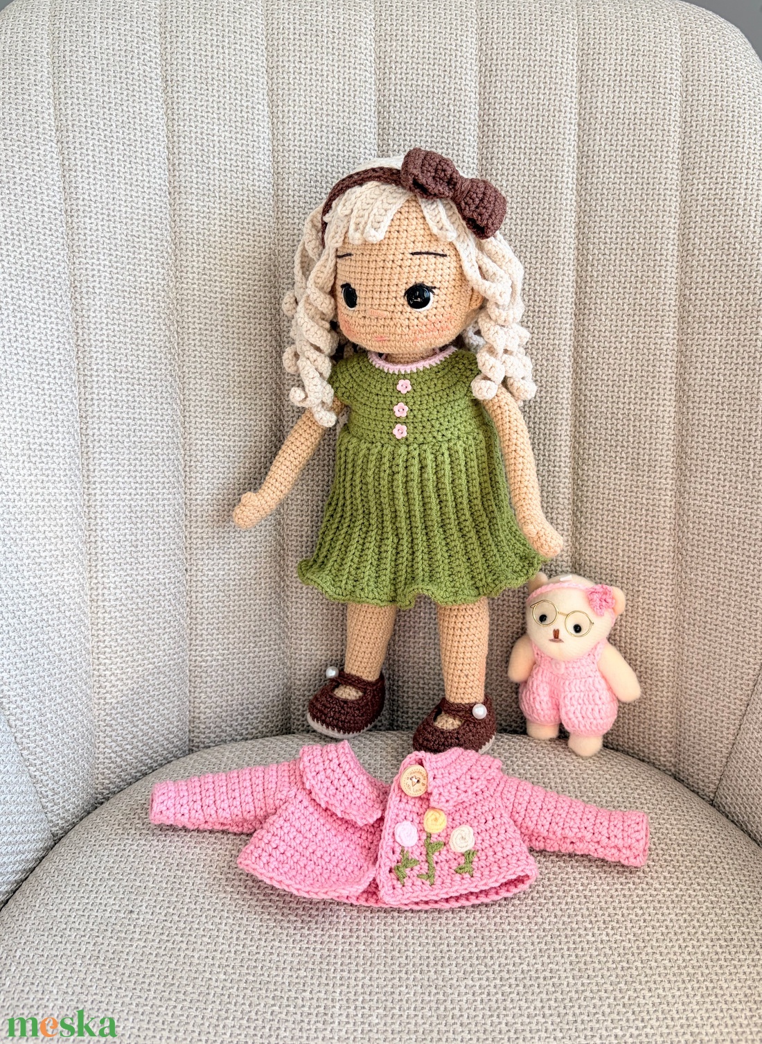 Amigurumi Sofi baba - játék & sport - baba & babaház - öltöztethető baba - Meska.hu