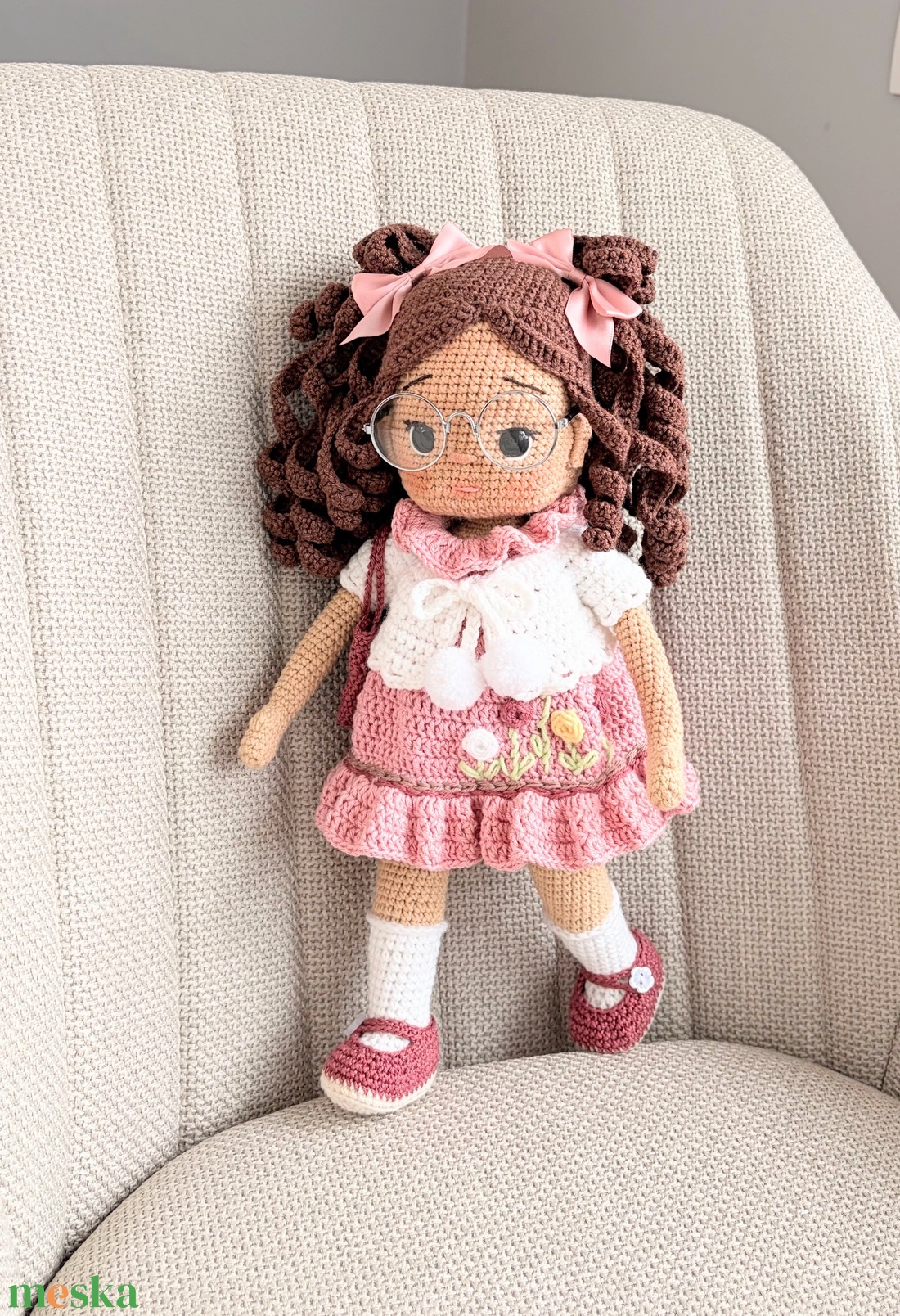 Amigurumi Melina baba - játék & sport - baba & babaház - öltöztethető baba - Meska.hu