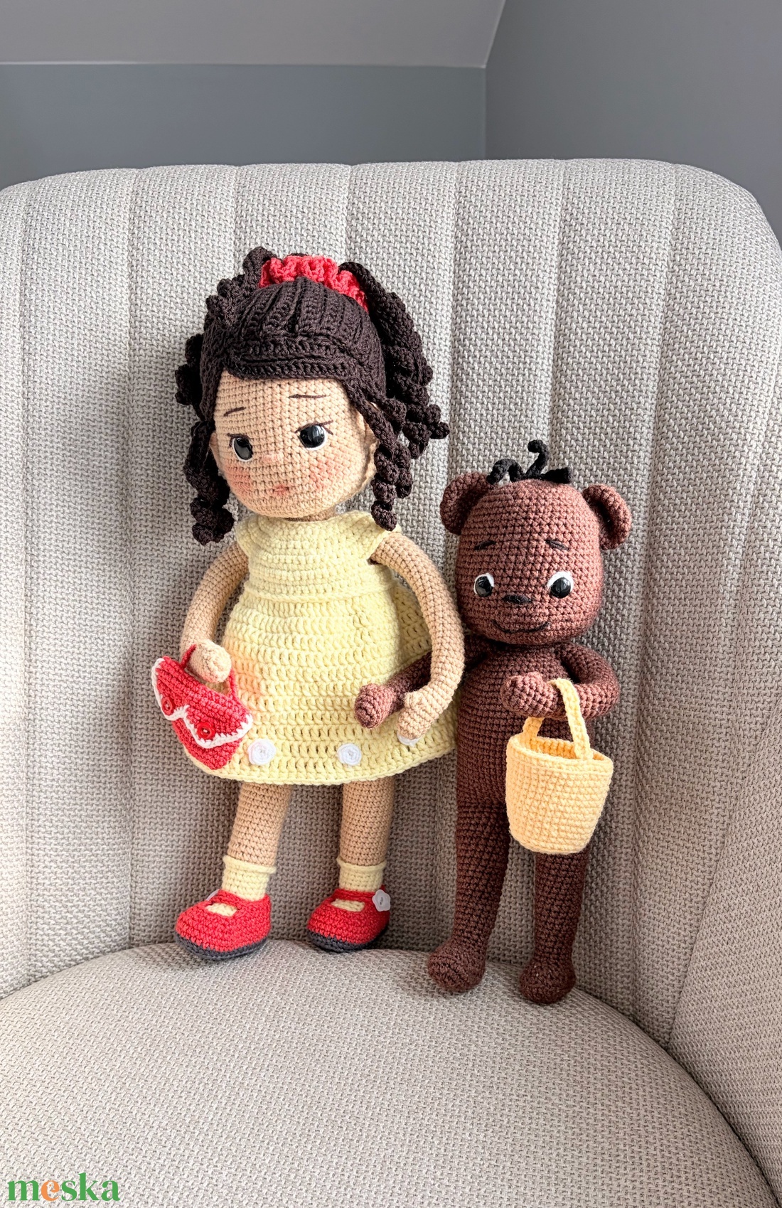 Amigurumi Annipanni baba - játék & sport - baba & babaház - öltöztethető baba - Meska.hu