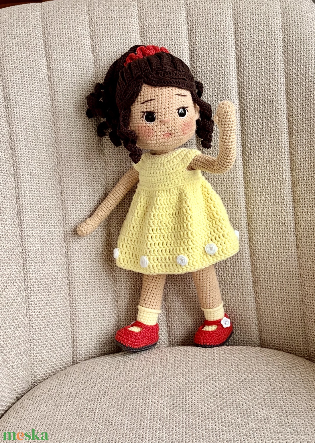 Amigurumi Annipanni baba - játék & sport - baba & babaház - öltöztethető baba - Meska.hu