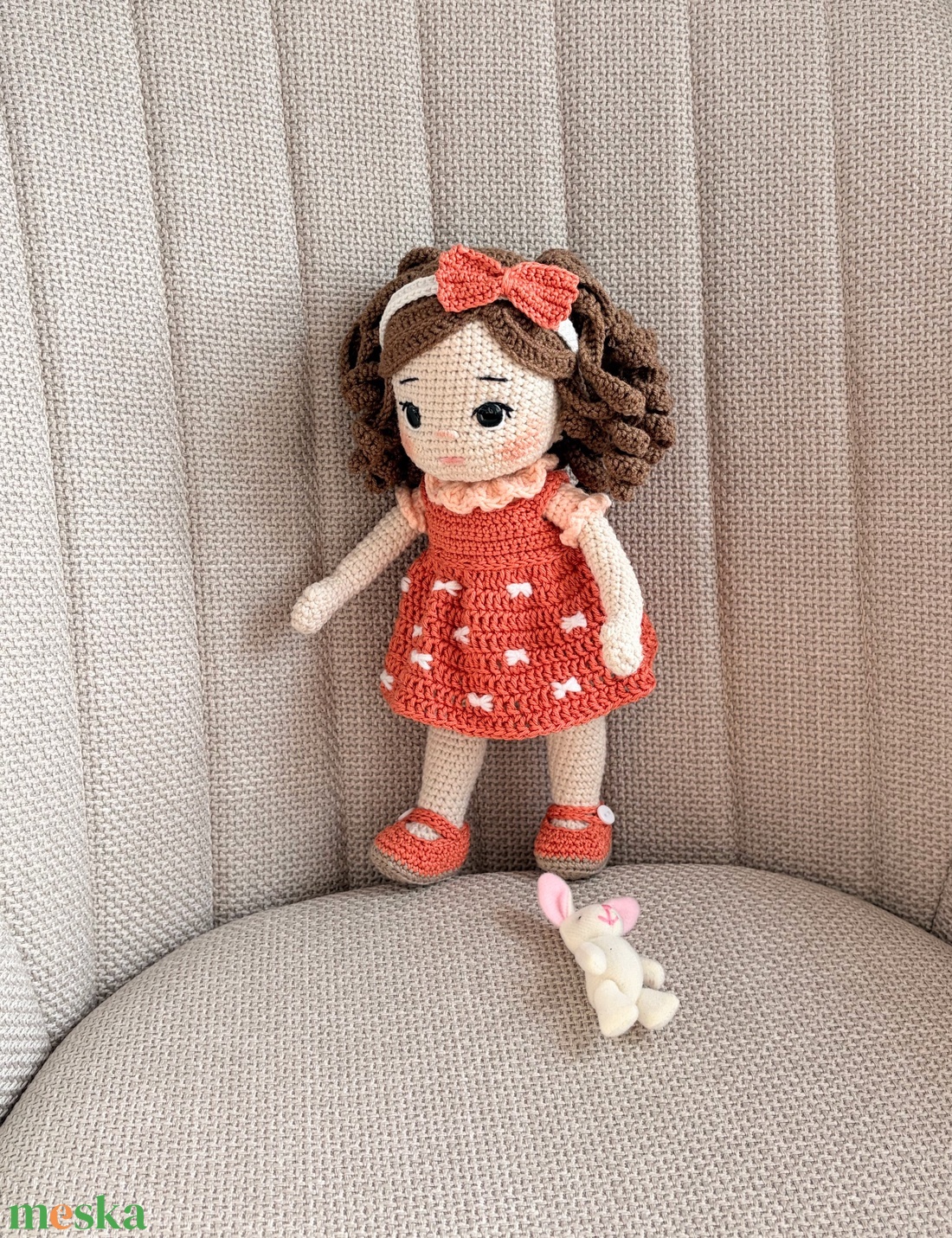 Amigurumi Horgolt Lea - játék & sport - baba & babaház - öltöztethető baba - Meska.hu