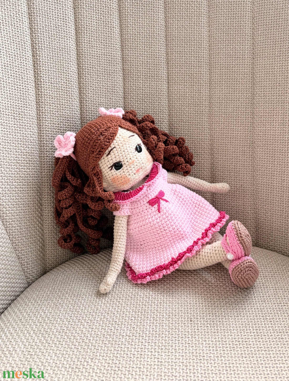 Amigurumi Ella baba - játék & sport - baba & babaház - öltöztethető baba - Meska.hu