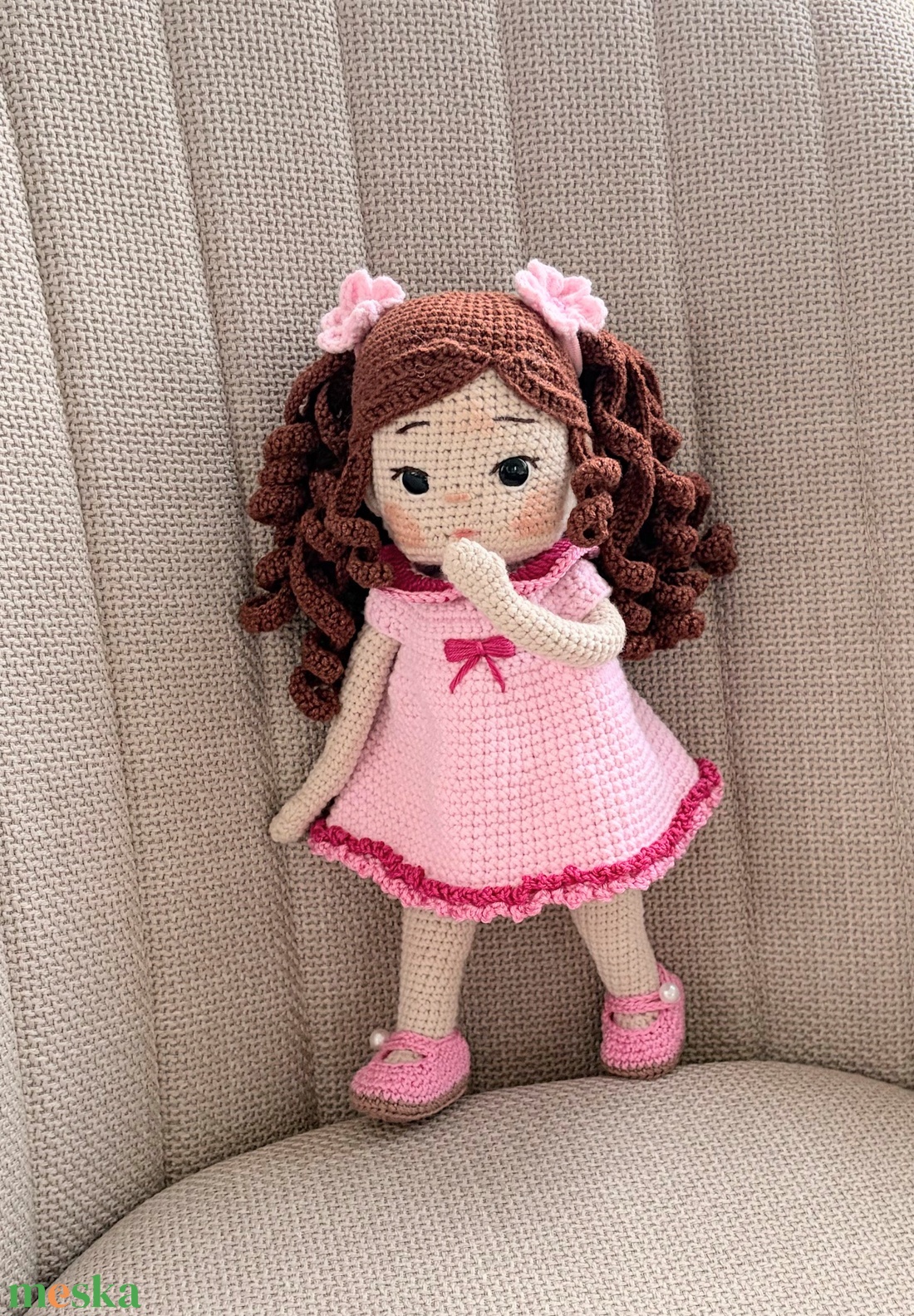 Amigurumi Ella baba - játék & sport - baba & babaház - öltöztethető baba - Meska.hu