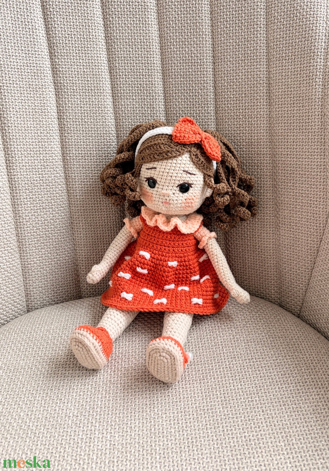 Amigurumi Hajni baba - játék & sport - baba & babaház - öltöztethető baba - Meska.hu