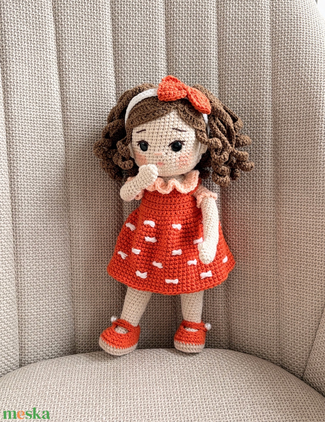 Amigurumi Hajni baba - játék & sport - baba & babaház - öltöztethető baba - Meska.hu