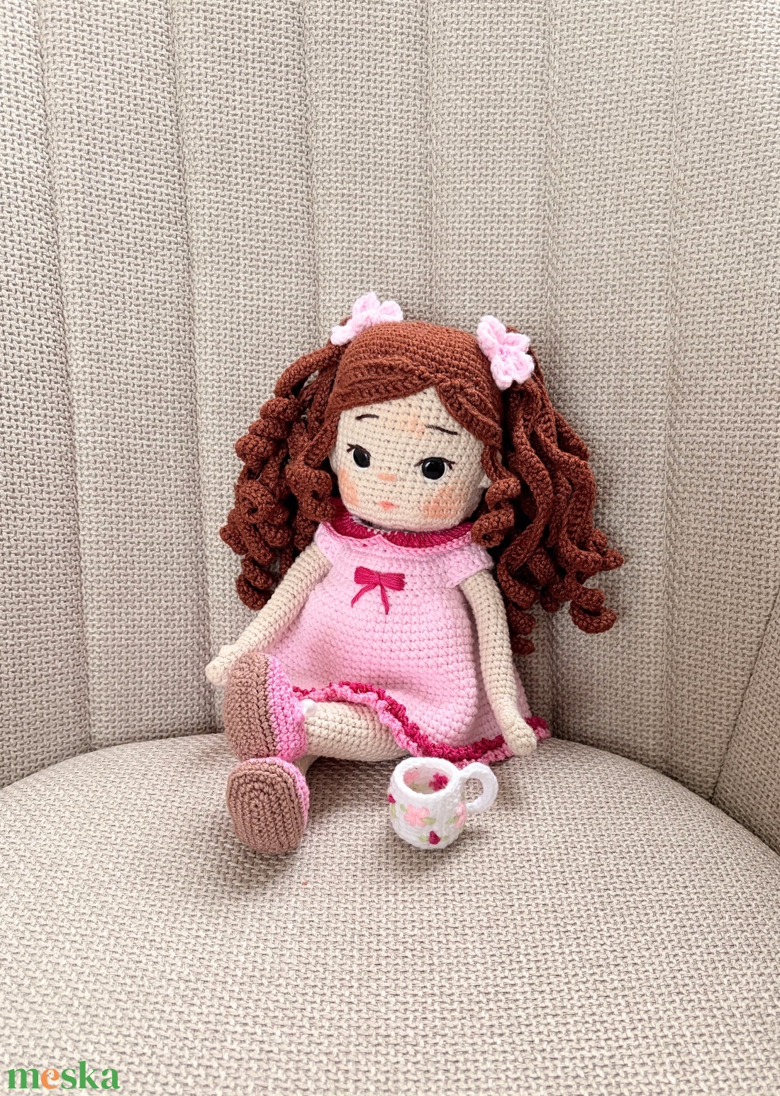 Amigurumi Ella baba - játék & sport - baba & babaház - öltöztethető baba - Meska.hu