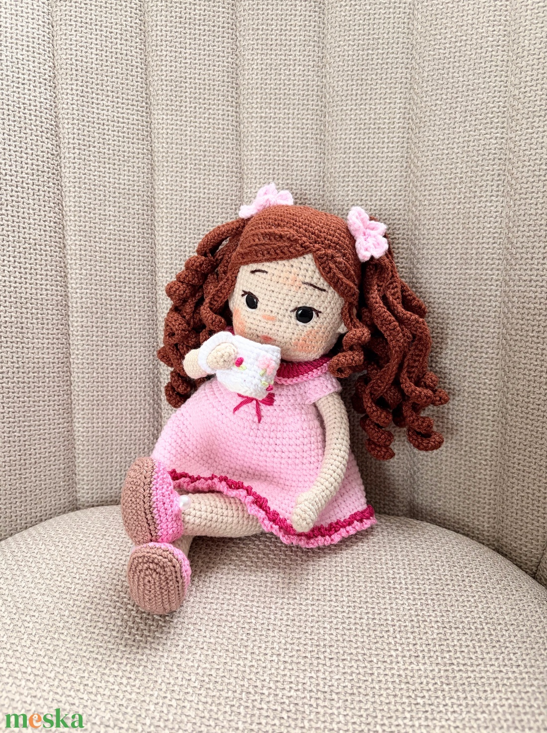 Amigurumi Ella baba - játék & sport - baba & babaház - öltöztethető baba - Meska.hu