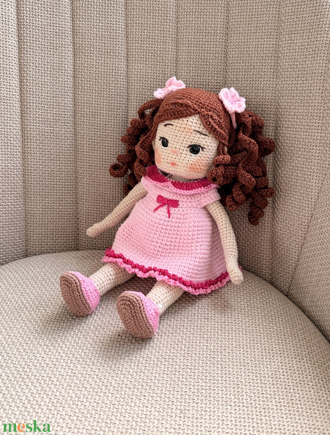 Amigurumi Ella baba - játék & sport - baba & babaház - öltöztethető baba - Meska.hu