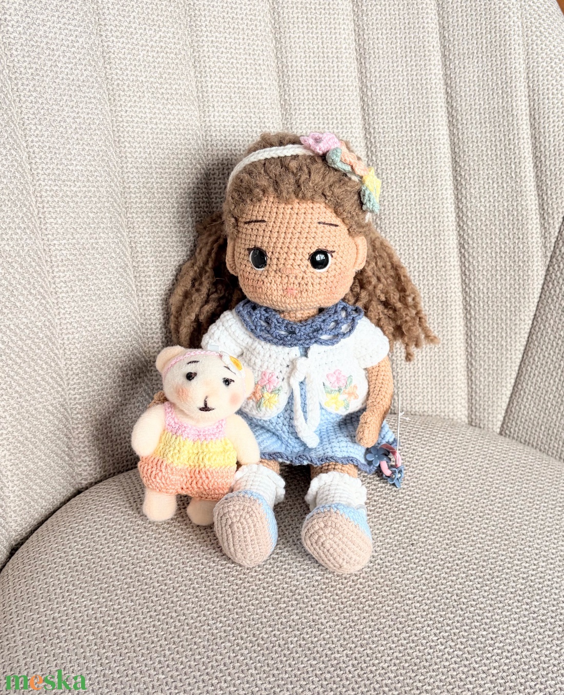 Amigurumi Helga baba - játék & sport - baba & babaház - öltöztethető baba - Meska.hu