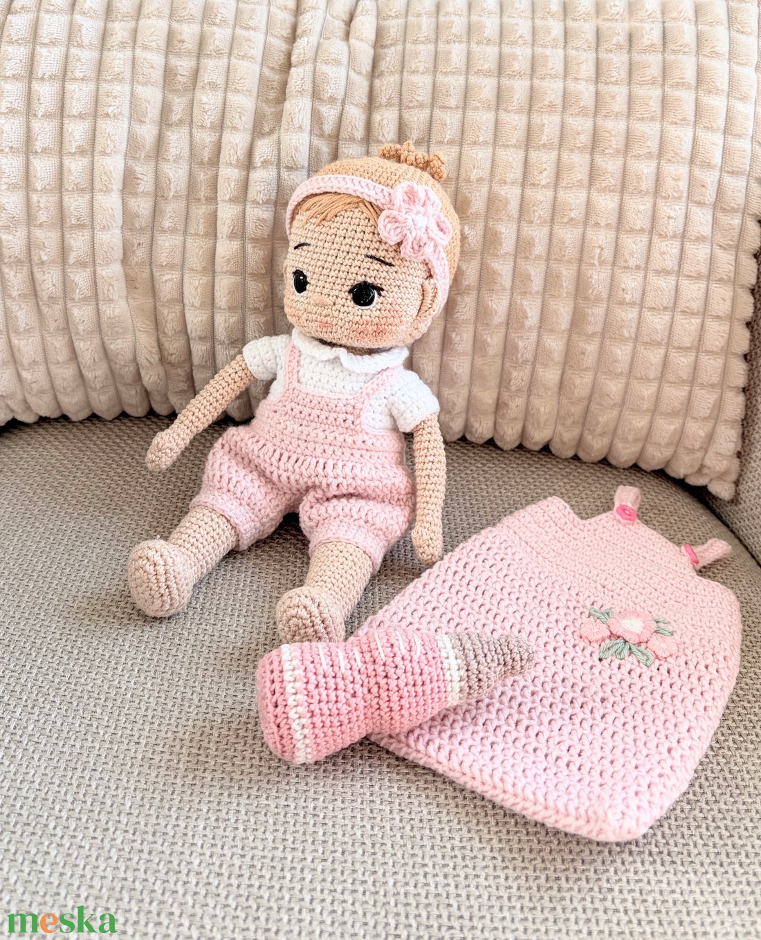 Amigurumi Mira baba - játék & sport - baba & babaház - öltöztethető baba - Meska.hu