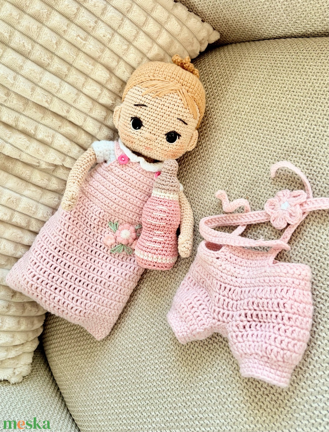 Amigurumi Mira baba - játék & sport - baba & babaház - öltöztethető baba - Meska.hu