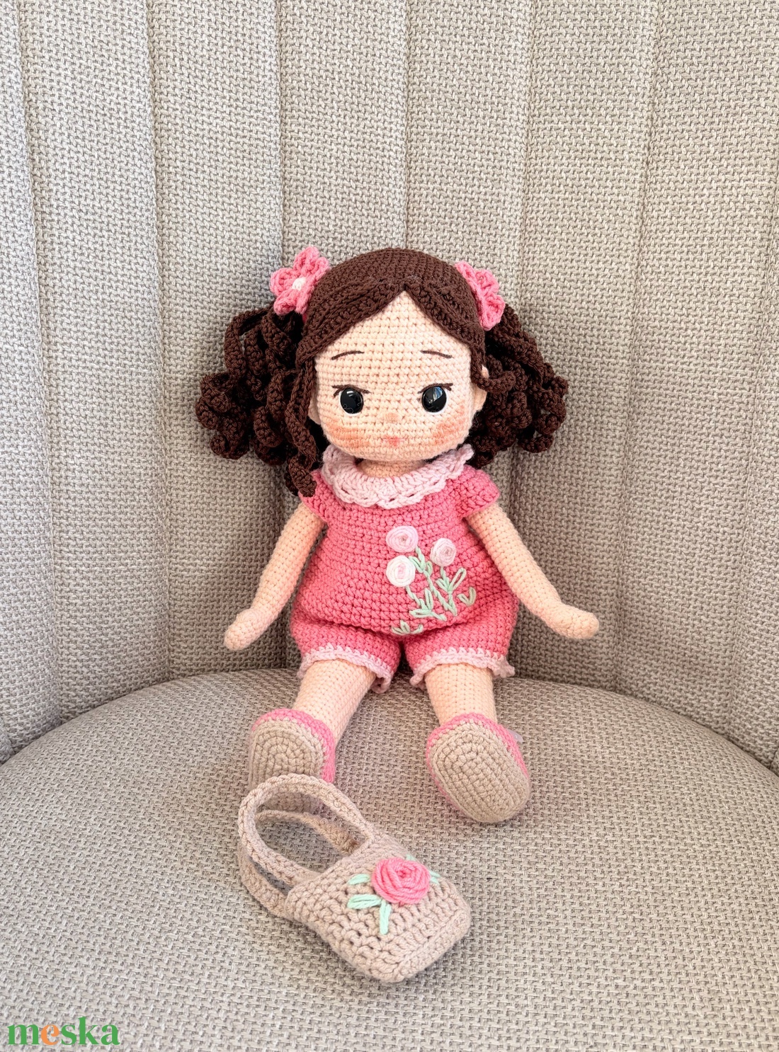 Amigurumi Lilla baba  - játék & sport - baba & babaház - öltöztethető baba - Meska.hu