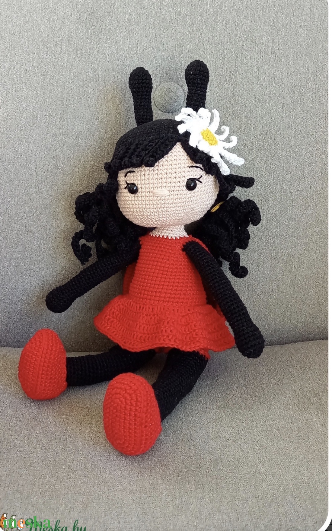 Amigurumi Horgolt Katica - játék & sport - baba & babaház - öltöztethető baba - Meska.hu