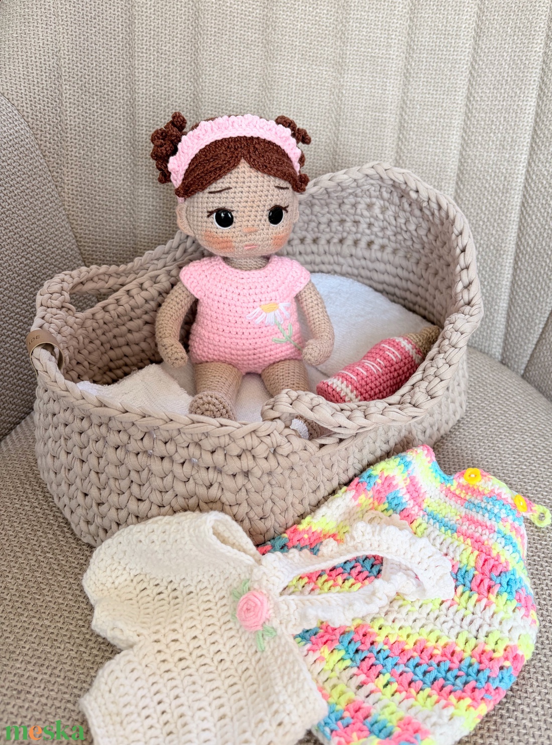 Amigurumi Sofi baba - játék & sport - baba & babaház - öltöztethető baba - Meska.hu