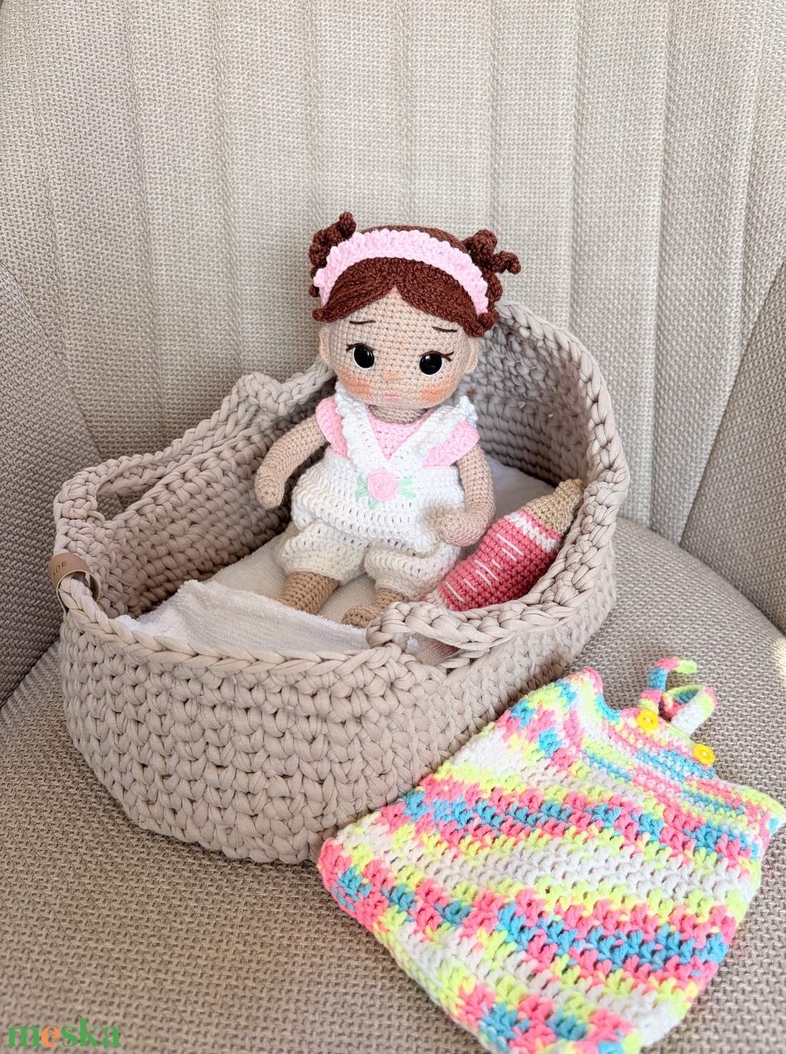 Amigurumi Sofi baba - játék & sport - baba & babaház - öltöztethető baba - Meska.hu