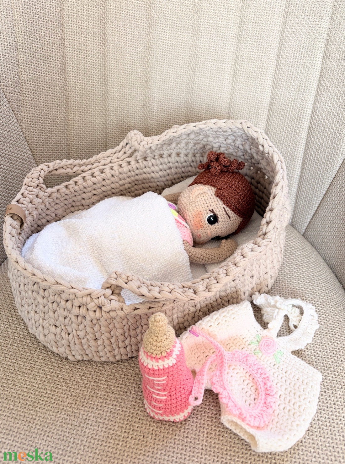 Amigurumi Sofi baba - játék & sport - baba & babaház - öltöztethető baba - Meska.hu