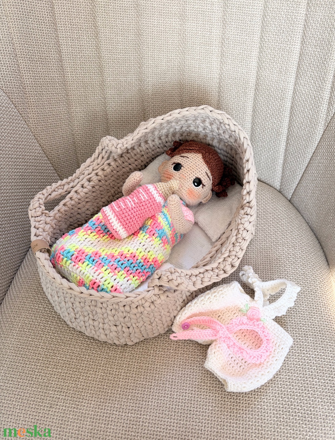 Amigurumi Sofi baba - játék & sport - baba & babaház - öltöztethető baba - Meska.hu