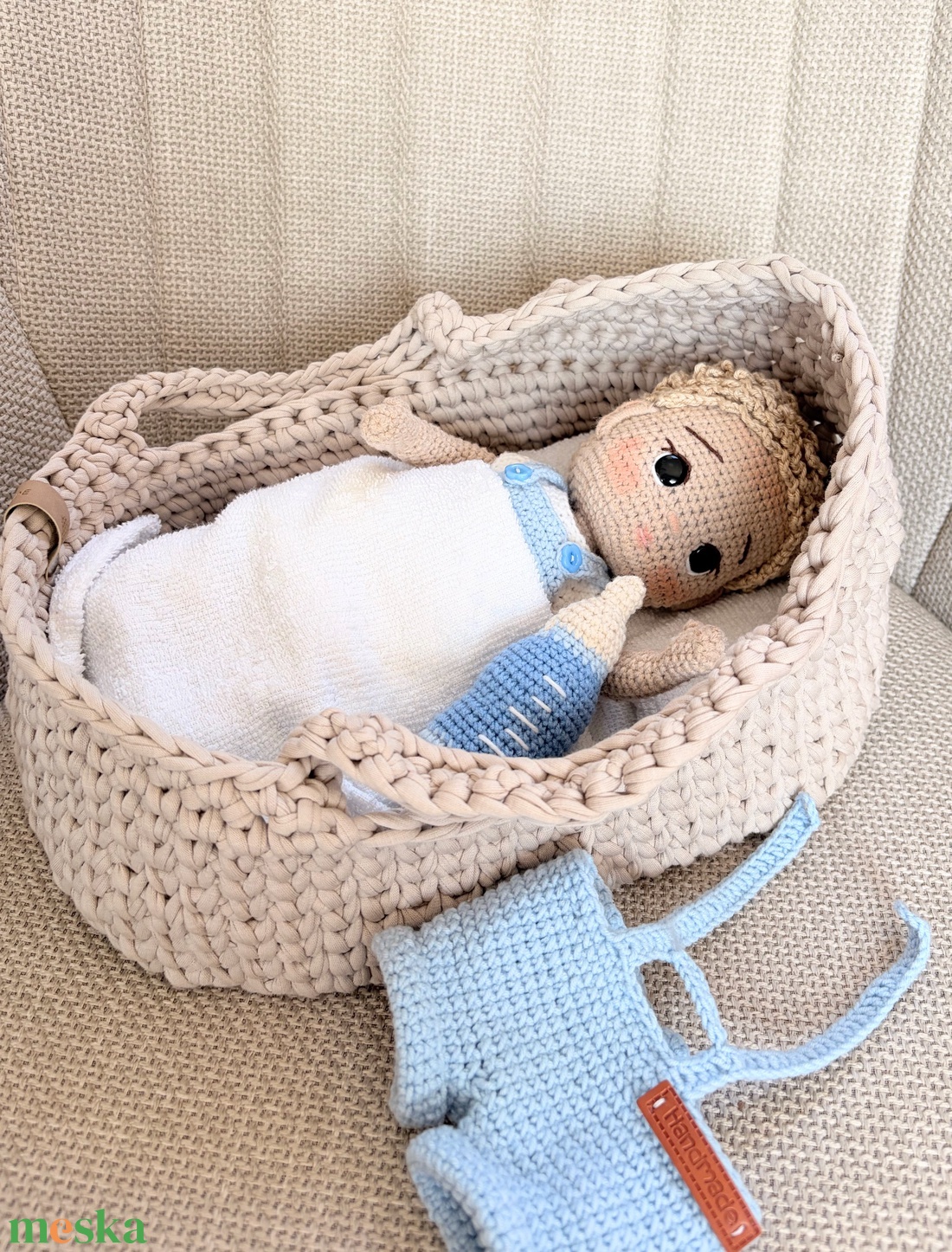 Amigurumi Stefán baba - játék & sport - baba & babaház - öltöztethető baba - Meska.hu